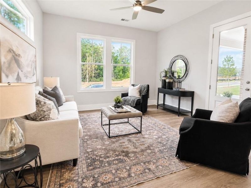 Furnished interior view inside a new home in Ashbury Commons, Powder Springs (Image 12).