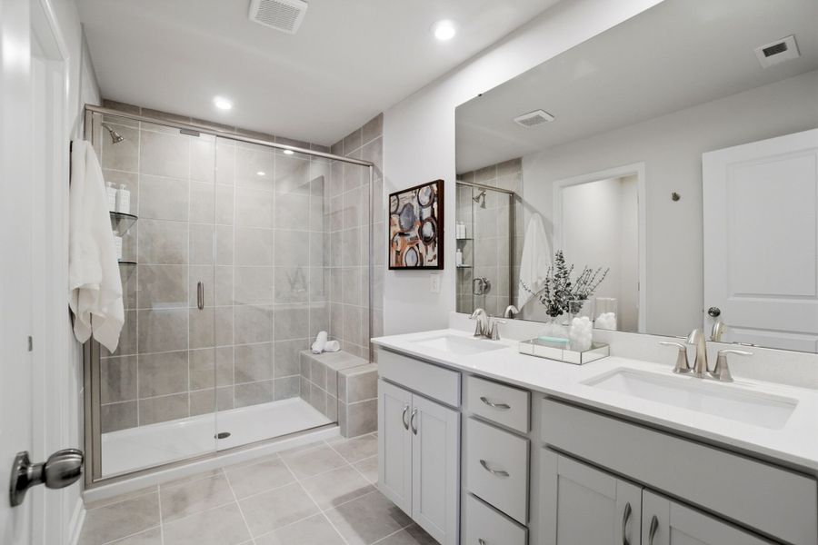 Furnished interior view inside a new home in The Townes at Cheyney, Charlotte (Image 6).