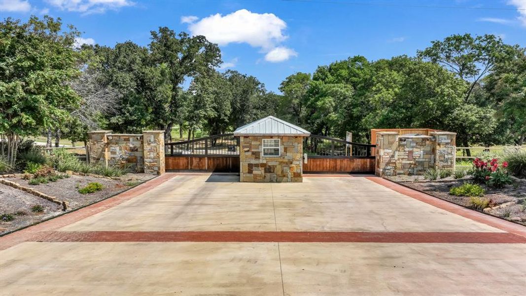 Gated community with two entrances Gated community with two entrances