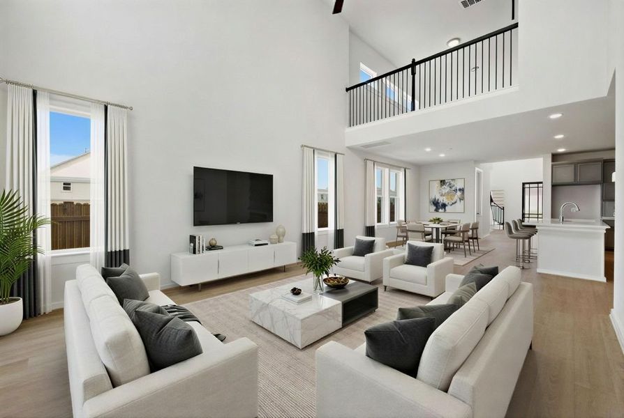 Furnished interior view inside a new home in Santa Rita Ranch, Liberty Hill (Image 6).