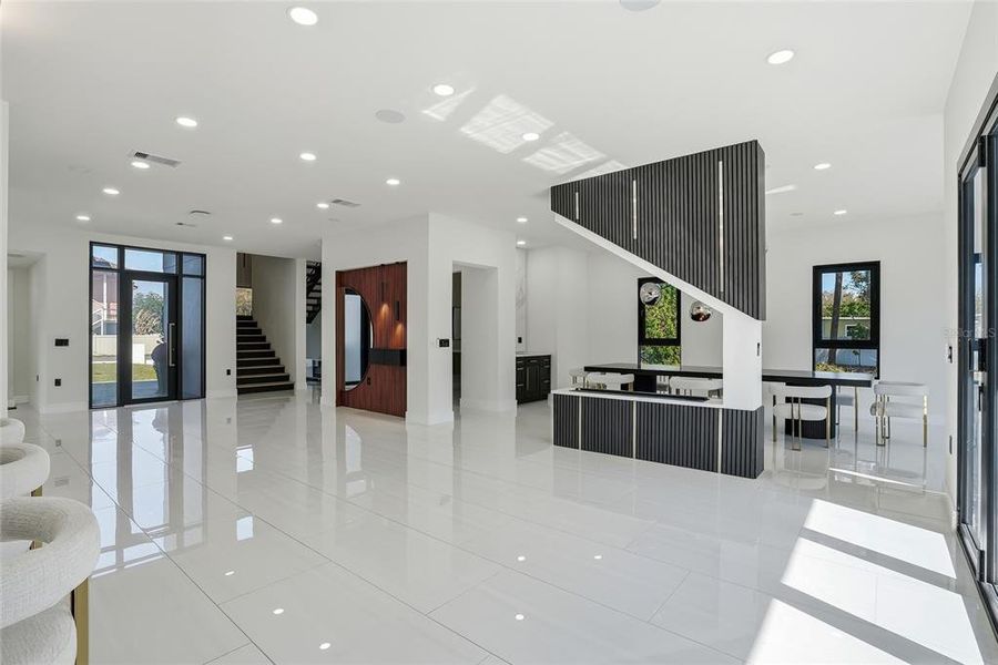 Furnished interior view inside a new home in , Tampa (Image 50).