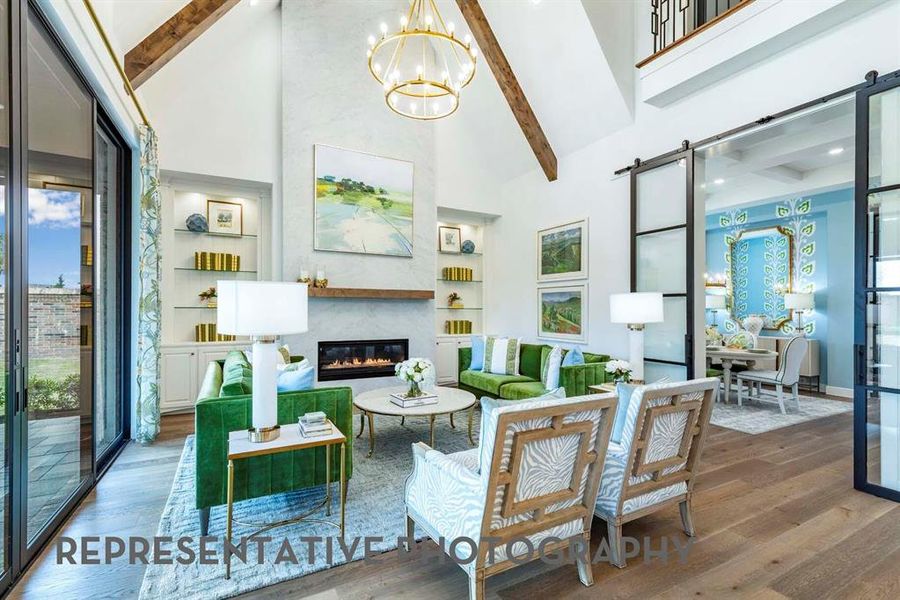 Furnished interior view inside a new home in Wildflower Ranch, Dish (Image 25).