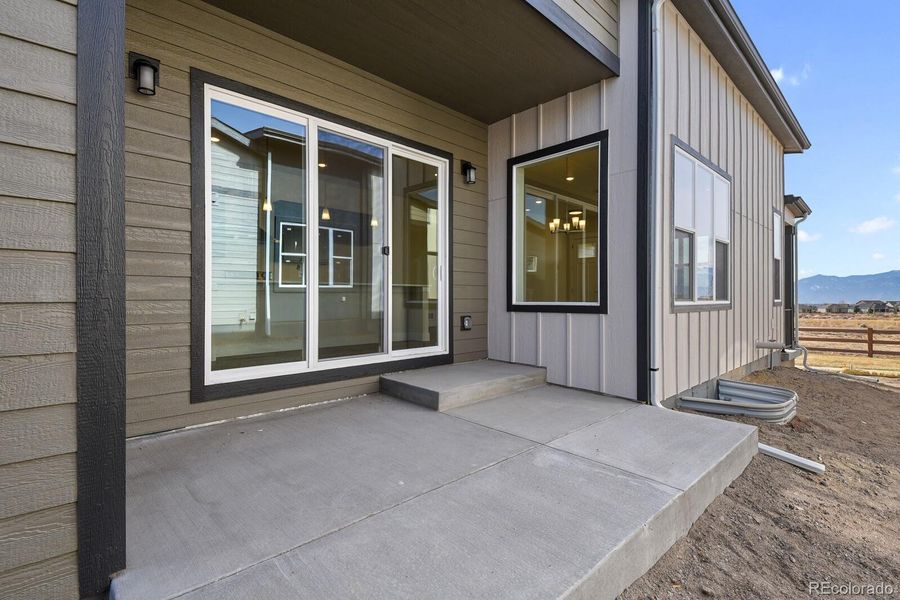 Covered patio, extending the living space outdoors