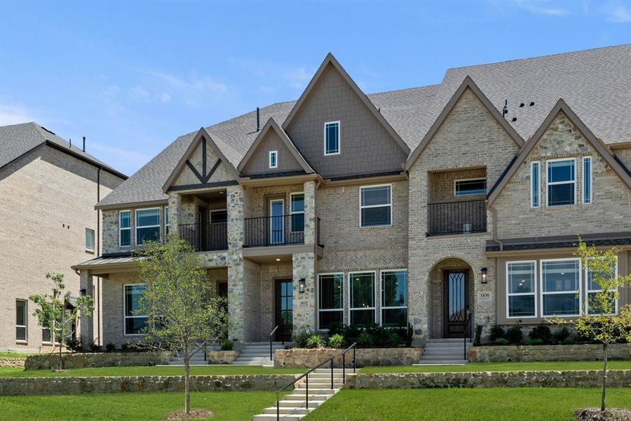 Front exterior of a new home in , Farmers Branch, TX, highlighting curb appeal (Image 23).