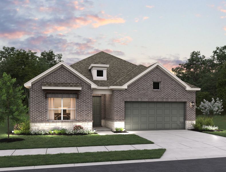 Representative exterior photo of a completed home built from the Alyssa by Ashton Woods in Hennersby Hollow, San Antonio, TX (Image 19).