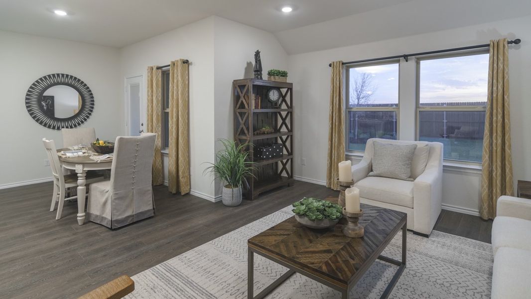 Furnished interior view inside a new home in Stonewyck Farms, Ennis (Image 20).