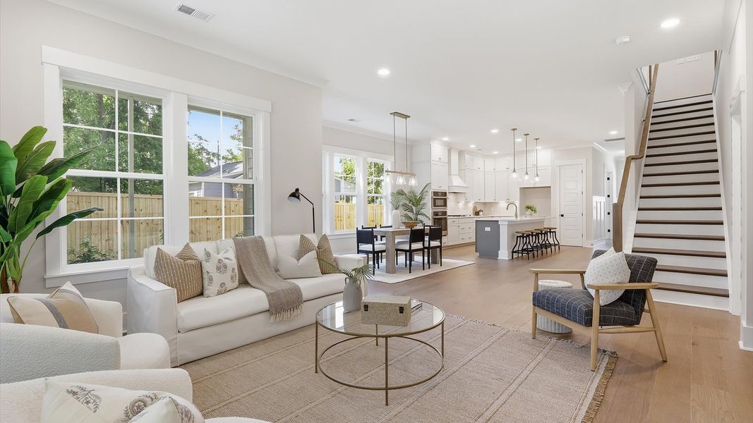 Representative furnished interior of a home built from the Lighthouse II by DRB Homes in Bayview Acres, Mount Pleasant (Image 22).