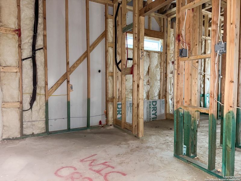 In-progress construction of a new home in Cordova Trails, Seguin, TX (Image 24).