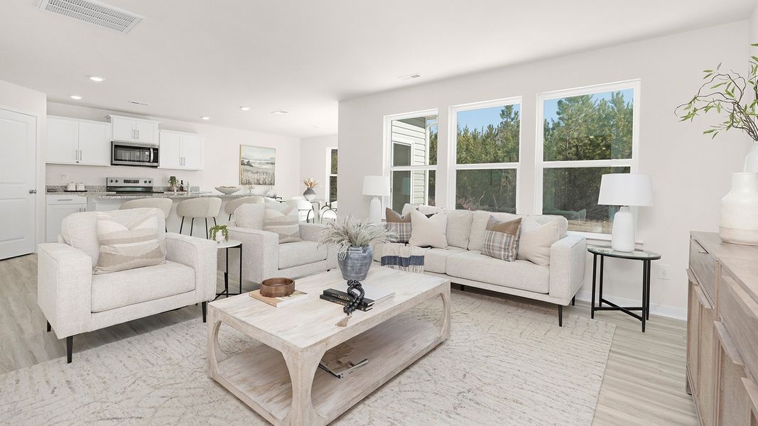 Furnished interior view inside a new home in Villages of Maiden, Maiden (Image 8). Furnished interior view inside a new home in Villages of Maiden, Maiden (Image 8).