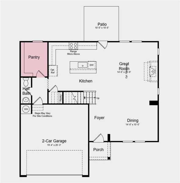 2D floor plan layout of this home in Falls Creek, Flowery Branch, GA (Image 4). 2D floor plan layout of this home in Falls Creek, Flowery Branch, GA (Image 4).