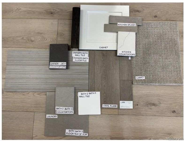 Sample of building materials used in homes in Harvest Crossing, Aurora (Image 13).