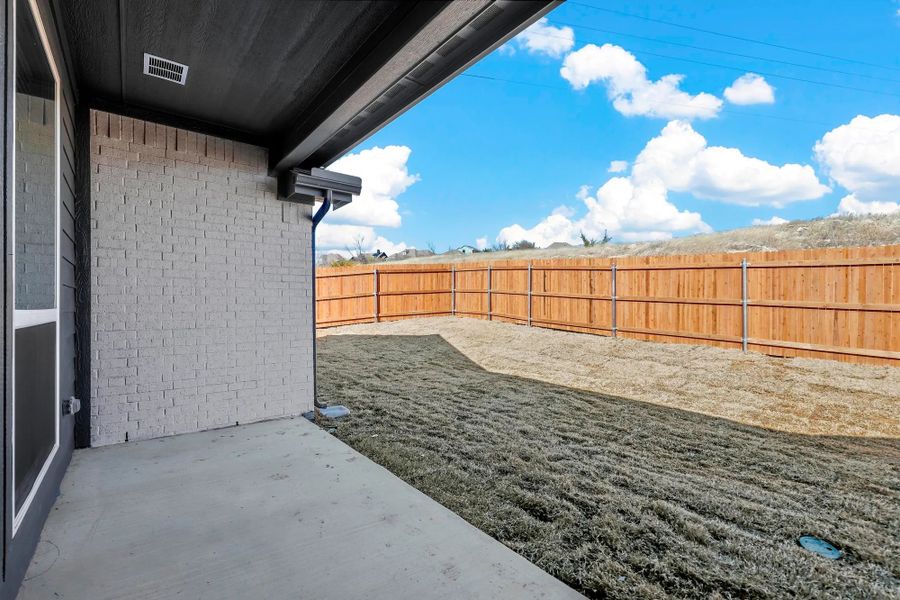 Representative exterior details of a home built from the Iverson I by Cheldan Homes in Terra Vista, Springtown (Image 40). Representative exterior details of a home built from the Iverson I by Cheldan Homes in Terra Vista, Springtown (Image 40).