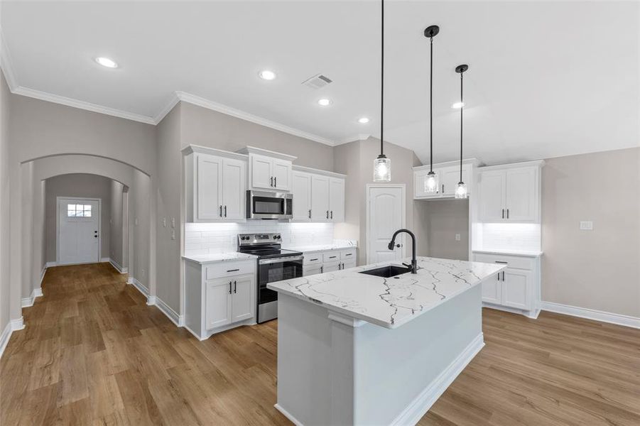 Furnished interior view inside a new home in , Greenville (Image 9). Furnished interior view inside a new home in , Greenville (Image 9).