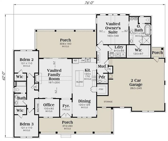 View of room layout