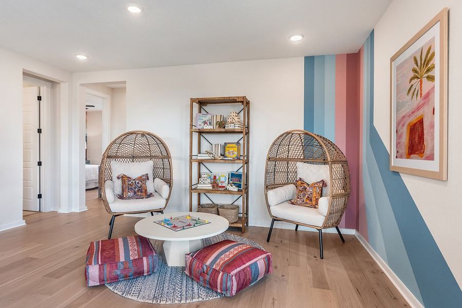 Furnished interior view inside a new home in Flora, Hutto (Image 16). Furnished interior view inside a new home in Flora, Hutto (Image 16).