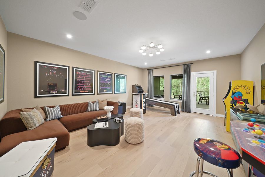 Here you can see the spacious game room offered by the Villa Messina. Representational image.