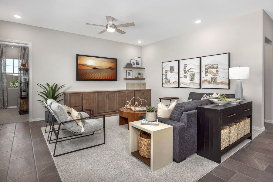 Representative furnished interior of a home built from the Revere by Mattamy Homes in Empire Pointe, Queen Creek (Image 9). Representative furnished interior of a home built from the Revere by Mattamy Homes in Empire Pointe, Queen Creek (Image 9).