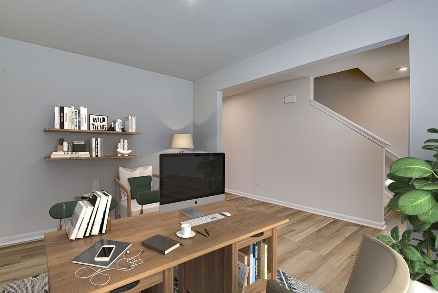 Furnished interior view inside a new home in Essence at Victorywoods Village, Columbia (Image 21).