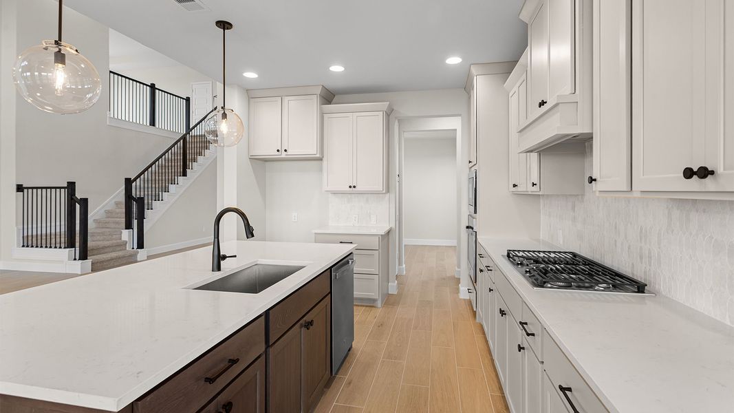 Furnished interior view inside a new home in Cross Creek West, Fulshear (Image 6).