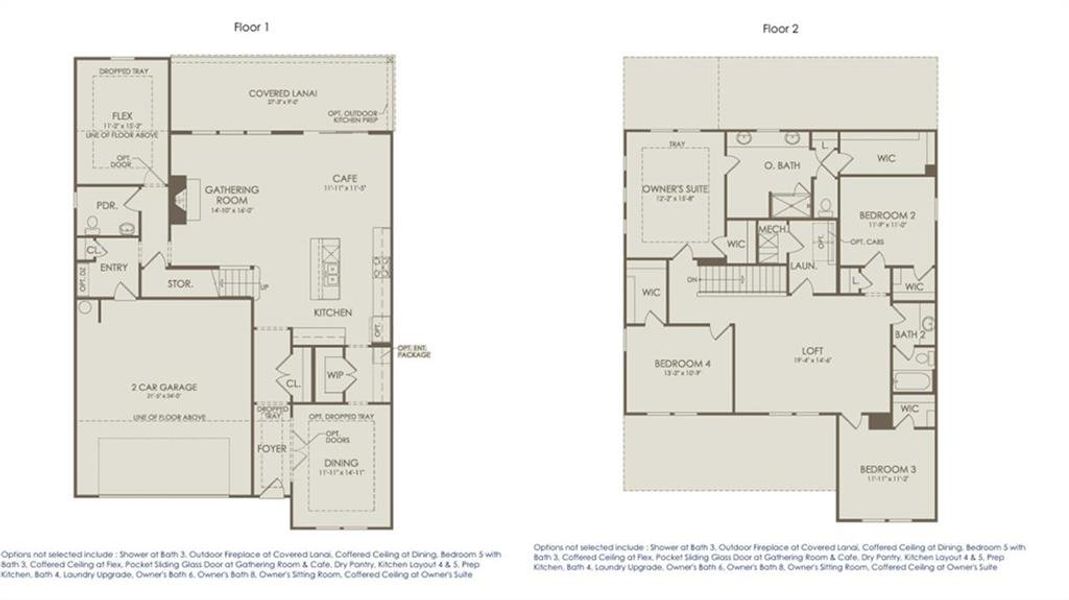 2D floor plan layout of this home in Everhour, Newnan, GA (Image 4).