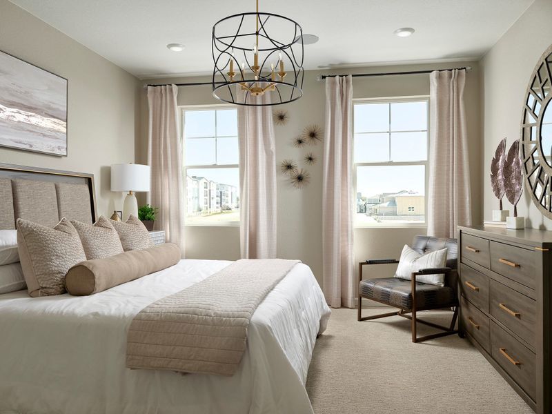 Furnished interior view inside a new home in Sugar Mill Village, Longmont (Image 6). Furnished interior view inside a new home in Sugar Mill Village, Longmont (Image 6).