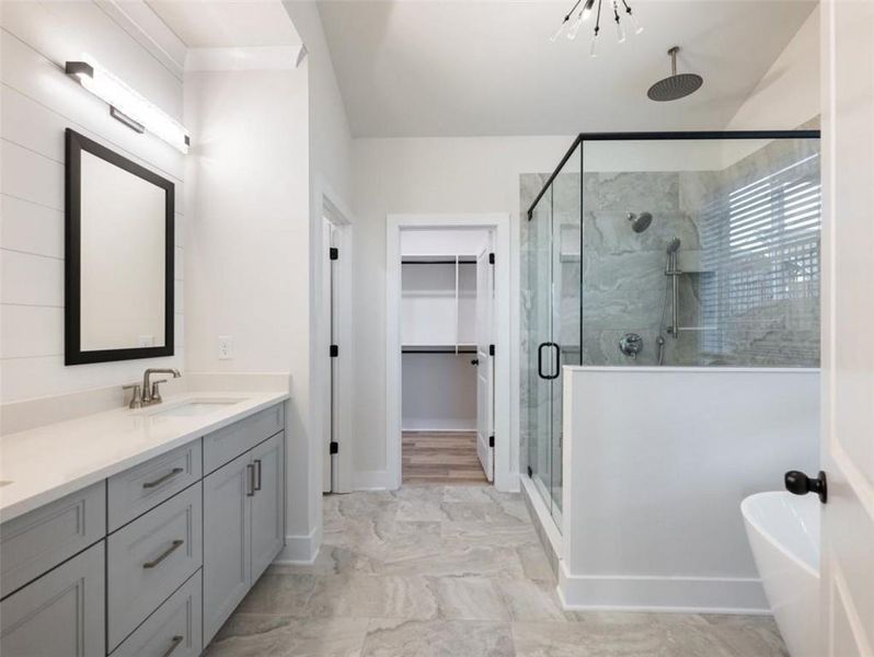 Furnished interior view inside a new home in , Buford (Image 11).