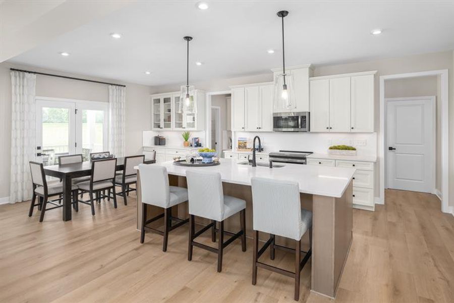 Representative furnished interior of a home built from the Normandy by Ryan Homes in Eagles Crest, Cornelia (Image 6).