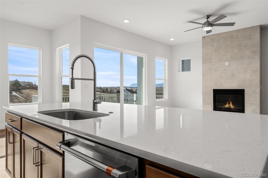 Furnished interior view inside a new home in Trailside at Cottonwood Creek, Colorado Springs (Image 5). Furnished interior view inside a new home in Trailside at Cottonwood Creek, Colorado Springs (Image 5).