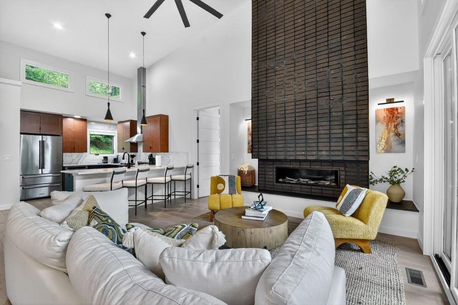 Furnished interior view inside a new home in , Blue Ridge (Image 6). Furnished interior view inside a new home in , Blue Ridge (Image 6).