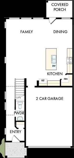 2D floor plan layout of this home in Easton Park - Nelson Village - Jewel Series, Austin, TX (Image 2). 2D floor plan layout of this home in Easton Park - Nelson Village - Jewel Series, Austin, TX (Image 2).