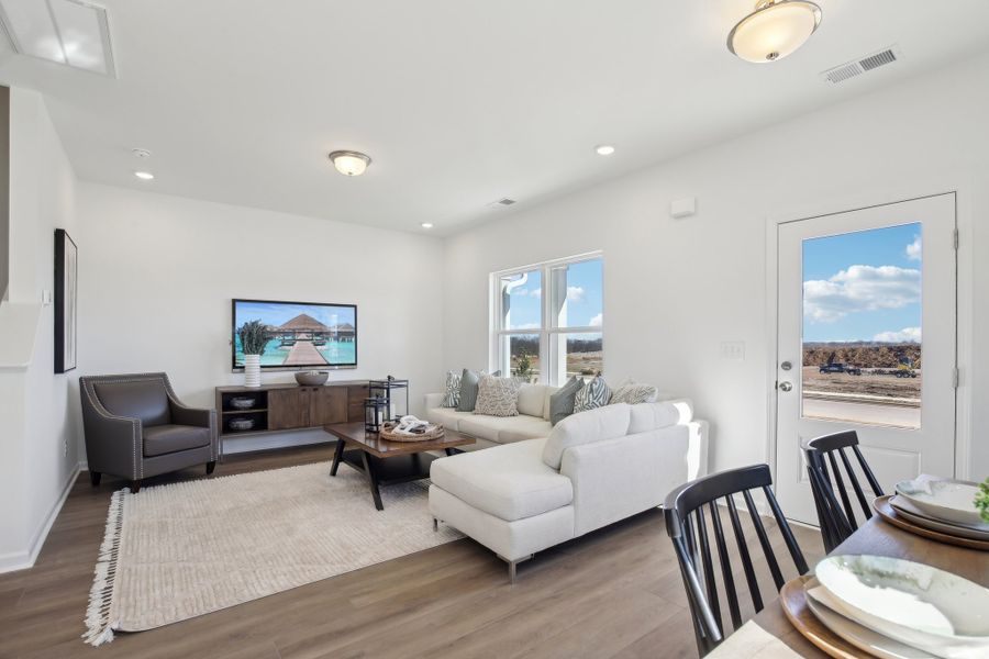 Furnished interior view inside a new home in Wilson Meadows, Clarksville (Image 5).