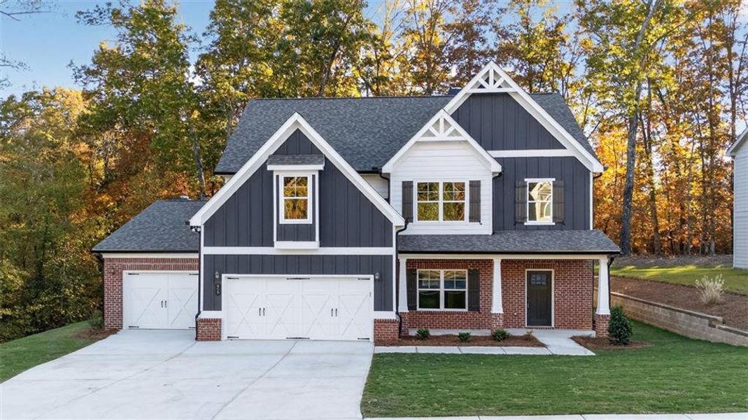 Front exterior of a new home in , Jefferson, GA, highlighting curb appeal (Image 2).