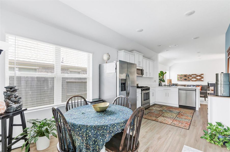 Double windows are very energy efficient and let the sunshine in!