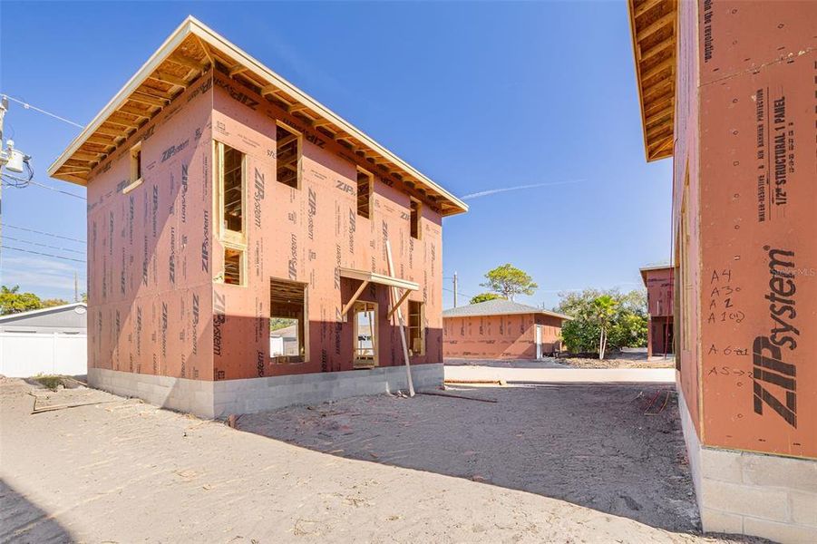 In-progress construction of a new home in , St. Petersburg, FL (Image 9).