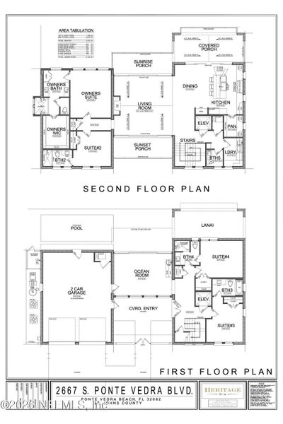 2D floor plan layout of this home in , Ponte Vedra Beach, FL (Image 3).