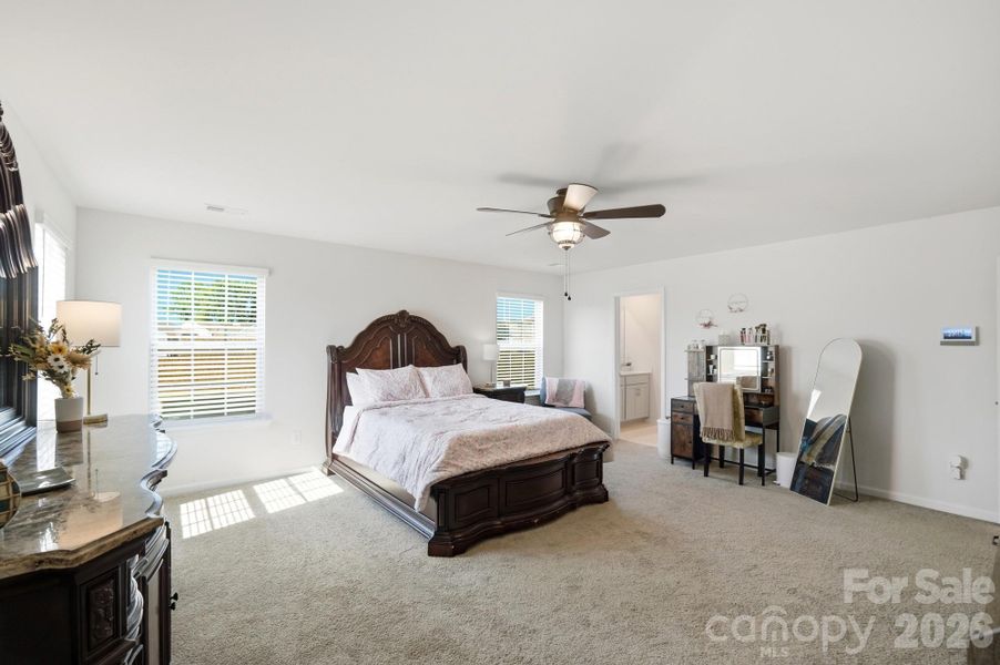 End your day in this spacious owner's retreat. End your day in this spacious owner's retreat.