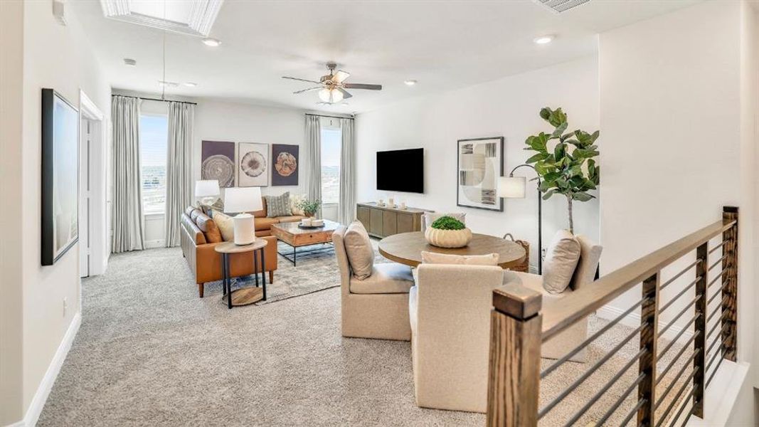 Furnished interior view inside a new home in The Avenue, Allen (Image 24). Furnished interior view inside a new home in The Avenue, Allen (Image 24).