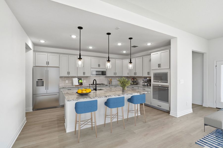 Representative furnished interior of a home built from the Wheeler by Pulte Homes in Corley Farms, Boerne (Image 11).