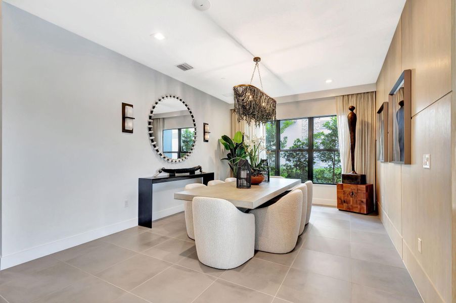 Furnished interior view inside a new home in Apex at Avenir, Palm Beach Gardens (Image 63).