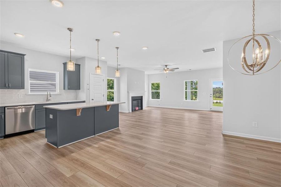 Furnished interior view inside a new home in Summerfield Place, Carrollton (Image 4).