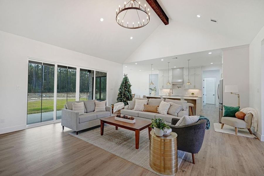 Furnished interior view inside a new home in , Conroe (Image 7).