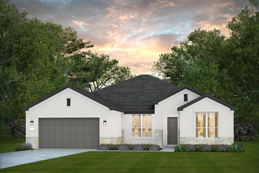 Representative exterior photo of a completed home built from the Stellar by Del Webb in Sun City Texas, Georgetown, TX (Image 25). Representative exterior photo of a completed home built from the Stellar by Del Webb in Sun City Texas, Georgetown, TX (Image 25).