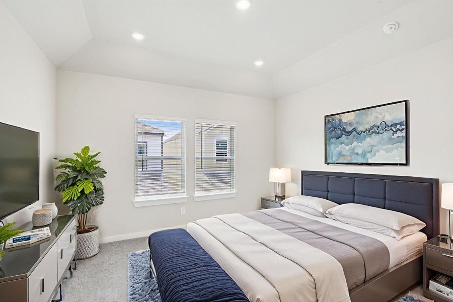 Furnished interior view inside a new home in Spring Brook Village - City Series, Houston (Image 9). Furnished interior view inside a new home in Spring Brook Village - City Series, Houston (Image 9).