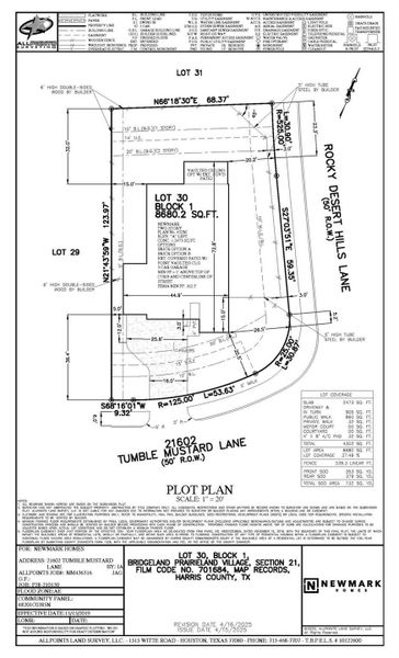 2D floor plan layout of this home in Bridgeland 45', 50', 70', Cypress, TX (Image 2).