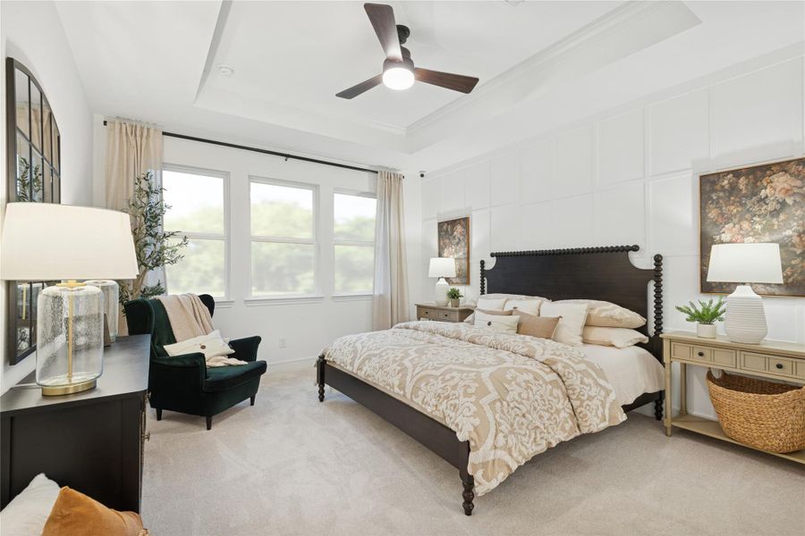 Spacious primary suite (*Photo not of actual home and used for illustration purposes only.)