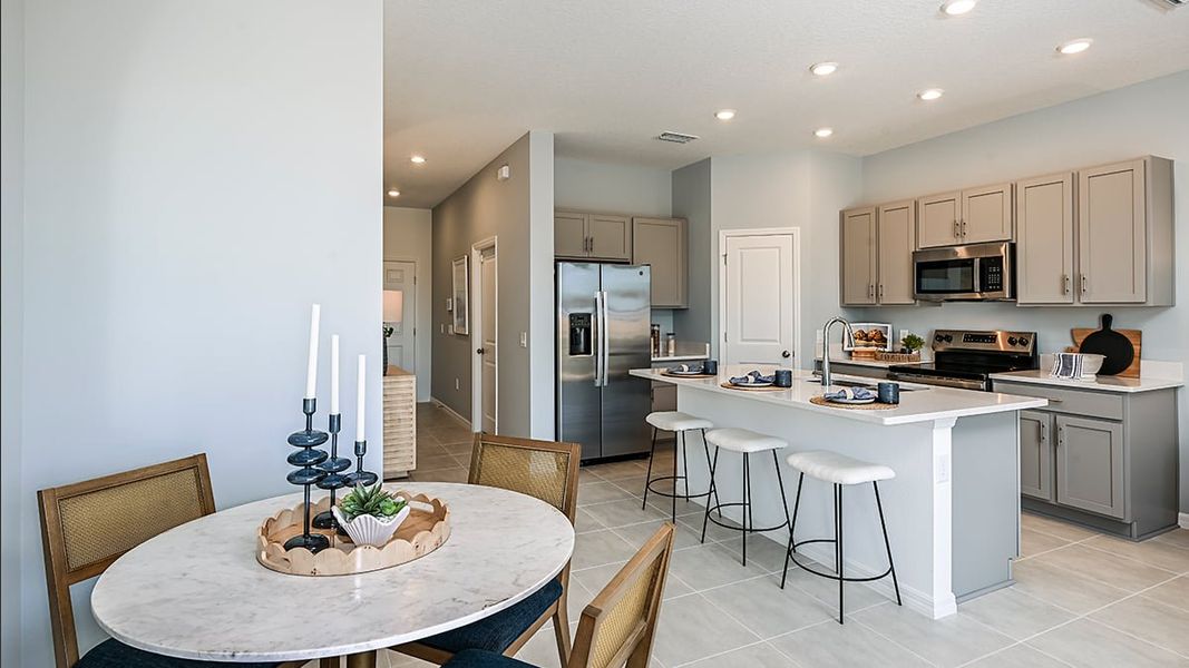 Representative furnished interior of a home built from the Jasmine by Taylor Morrison in Waterstone Townhomes, Groveland (Image 6). Representative furnished interior of a home built from the Jasmine by Taylor Morrison in Waterstone Townhomes, Groveland (Image 6).