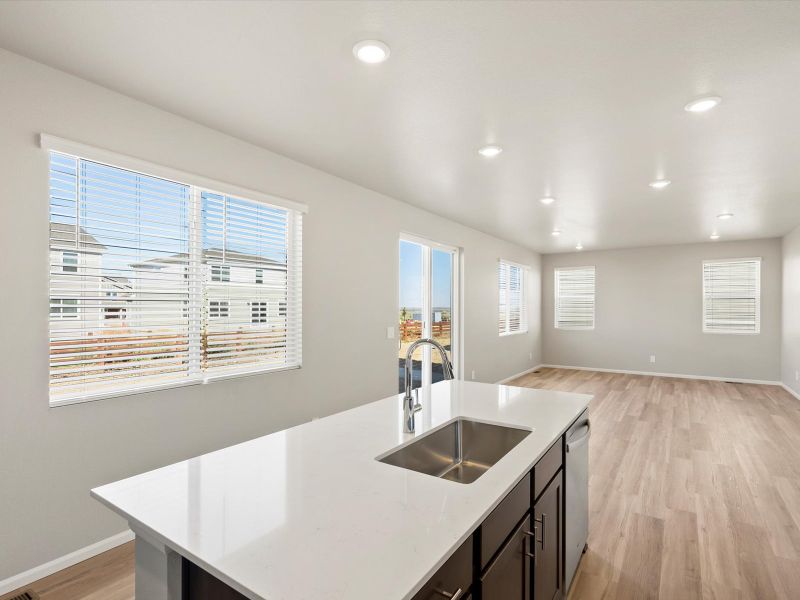 Furnished interior view inside a new home in Revere at Johnstown, Johnstown (Image 4).