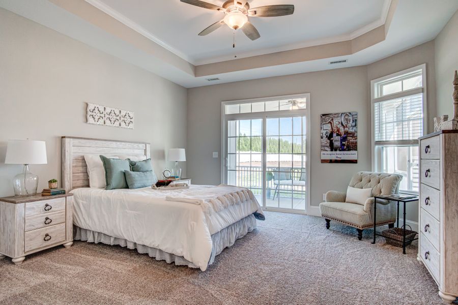 Representative furnished interior of a home built from the Portico by McKee Homes in The Cottages at 78 North, Sanford (Image 6).