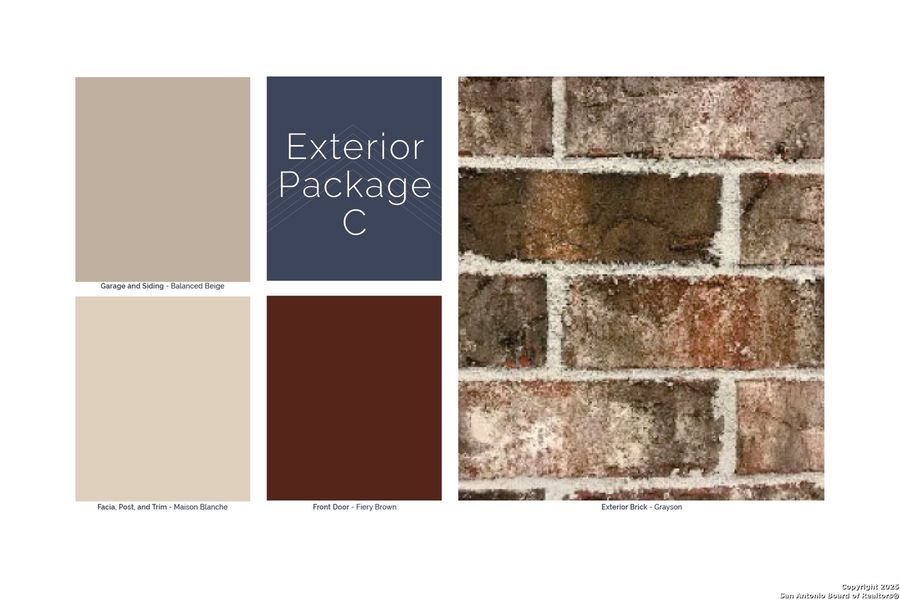Sample of building materials used in homes in Greenspoint Heights, Seguin (Image 17).
