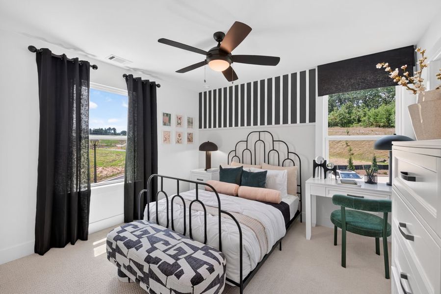 Representative furnished interior of a home built from the Wynfield by Pulte Homes in Bleckley Station, Ball Ground (Image 14).